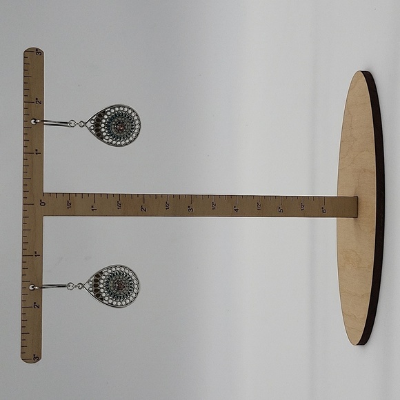 1861- Handmade Bohemian Teardrops Earrings NWT - Picture 3 of 6